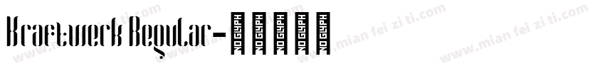 Kraftwerk Regular字体转换